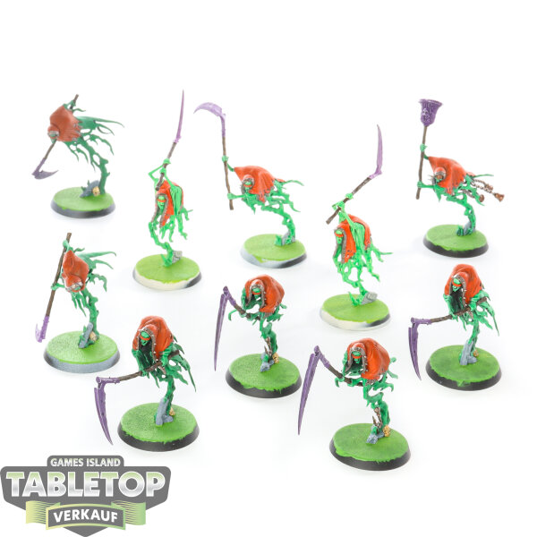 Nighthaunt - 10x Grimghast Reapers - bemalt
