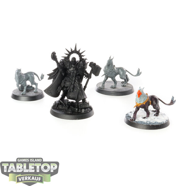 Stormcast Eternals - 4x Lord-Imperatant - teilweise bemalt