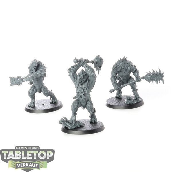 Seraphon - 3x Kroxigor Warspawned - unbemalt