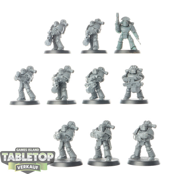 Horus Heresy - 10x MKIII Tactical Squad klassisch with Special & Heavy Weapons - unbemalt