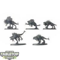 Blades of Khorne - 5x Flesh Hounds - grundiert