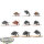 Beasts of Chaos - 10x Chaos Warhounds - teilweise bemalt
