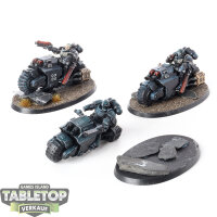 Space Marines - 3x Outriders - teilweise bemalt