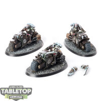 Space Marines - 3x Outriders - teilweise bemalt