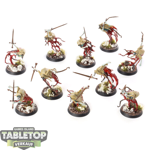 Nighthaunt - 10x Bladegheist Revenants - bemalt