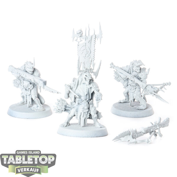 Orruk Warclans - 3x Man-Skewer Boltboyz - grundiert