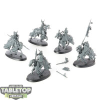 Soulblight Gravelords - 5x Black Knights - unbemalt