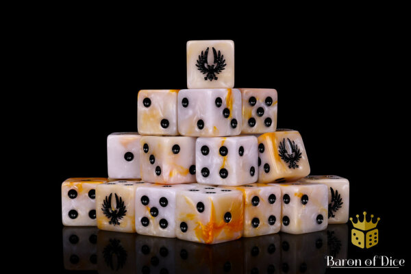 Baron of Dice - Lightning Eagle 16mm Square Corner Dice (25)