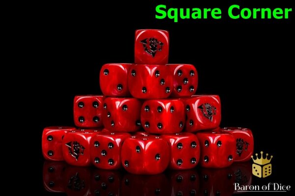Baron of Dice - Chaos Corsairs 16mm Square Corner Dice (25)