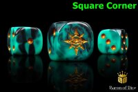 Baron of Dice - Eye of Chaos, Aquamarine 16mm Square...