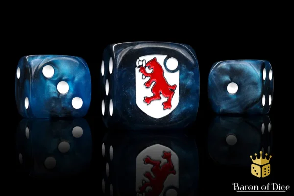 Baron of Dice - Saxon War Dogs 16mm Round Corner Dice (25)