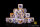 Baron of Dice - Lightning Strikes Twice: Gold Veins 16mm Round Corner Dice (25)