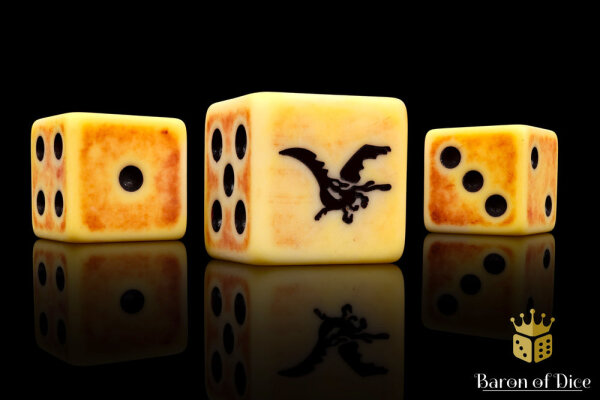 Baron of Dice - Wyvern of Old 16mm Square Corner Dice (25)