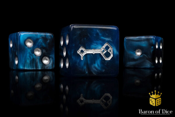 Baron of Dice - Dwarfen Key 16mm Square Corner Dice (25)