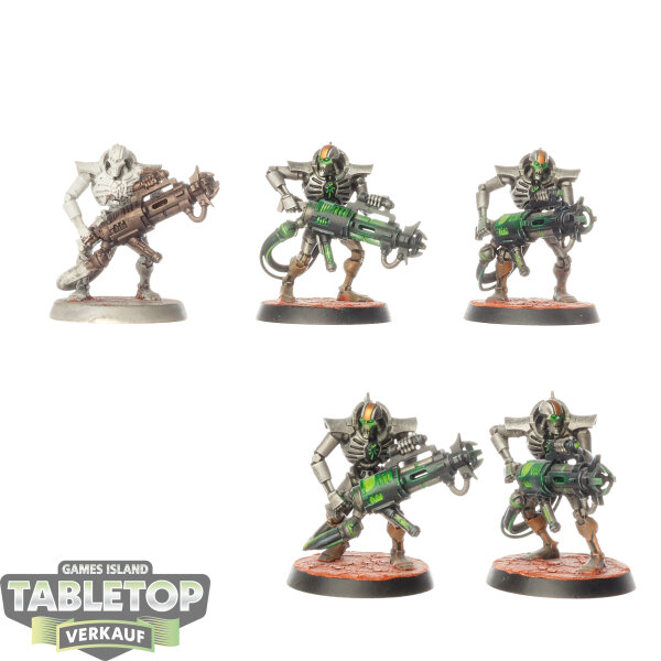 Necrons - 5 x Immortals - teilweise bemalt