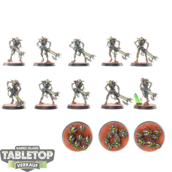 Necrons - 10 x Necron Warriors - bemalt