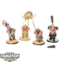 Ogor Mawtribes - 4 x Ironguts - teilweise bemalt