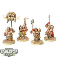 Ogor Mawtribes - 4 x Ironguts - bemalt