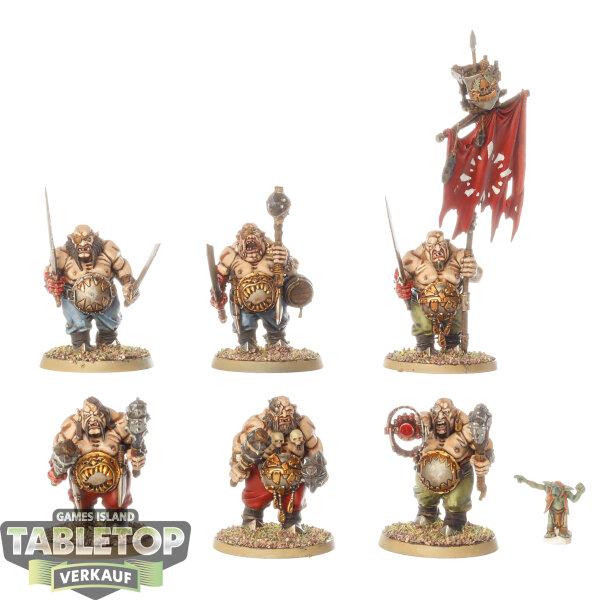 Ogor Mawtribes - 6 x Ogor Gluttons - bemalt