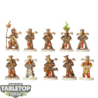 Thousand Sons - 10 x Rubric Marines - teilweise bemalt