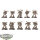 Chaos Space Marines - 10 x Chaos Space Marines - bemalt