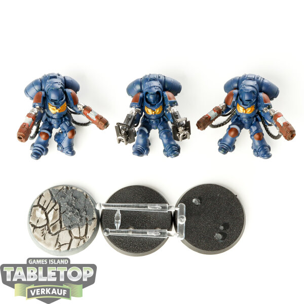 Space Marines - 3 x Primaris Inceptors - teilweise bemalt