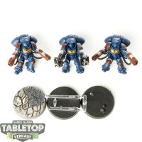 Space Marines - 3 x Primaris Inceptors - teilweise bemalt