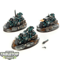 Space Marines - 3 x Outriders - bemalt