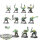 Orks - 11x Ork Boyz - bemalt