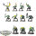Orks - 11x Ork Boyz - teilweise bemalt