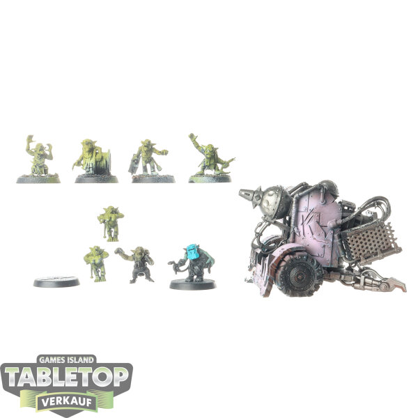 Orks - 6x Mek Gunz: Bubblechukka - teilweise bemalt