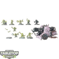 Orks - 6x Mek Gunz: Kustom Mega-kannon - teilweise bemalt