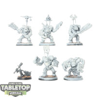 Orks - 6x Ork Nobz - teilweise bemalt