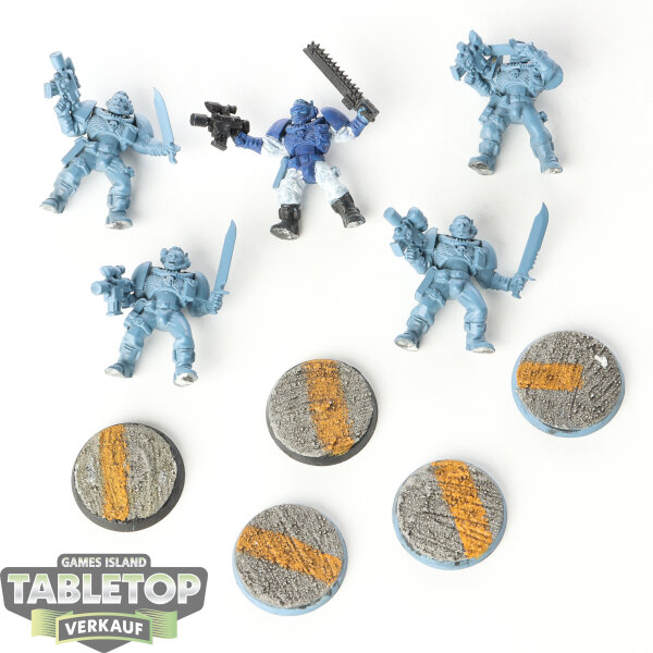 Space Marines - 5 Sniper Scouts - teilweise bemalt
