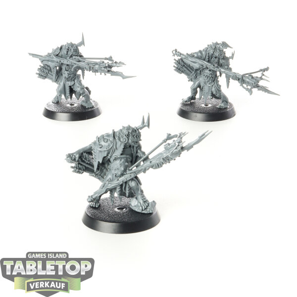 Orruk Warclans - 3 Man-Skewer Boltboyz - unbemalt