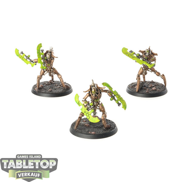 Necrons - 3 Skorpekh Destroyers - bemalt