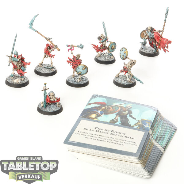 Warhammer Underworlds - 7 Sepulchral Guard - bemalt