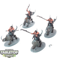 Ogor Mawtribes - 4x Mournfang Pack - teilweise bemalt