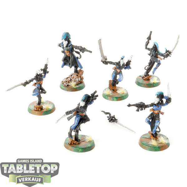 Aeldari - 6x Harlequin Troupe klassisch - bemalt