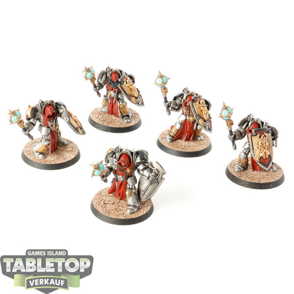 Dark Angels - 5x Deathwing Knights klassisch - bemalt