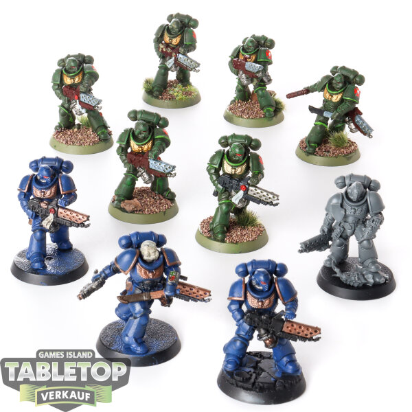Dark Angels - 10x Infernus Squad - teilweise bemalt