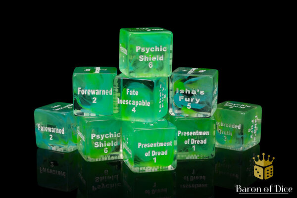 Baron of Dice - Strands of Fate Dice (10th Edition) 16mm Square Corner Dice (10)