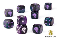 Baron of Dice - Warmachine: Khymaera Shadowflame Shard Official Dice Set