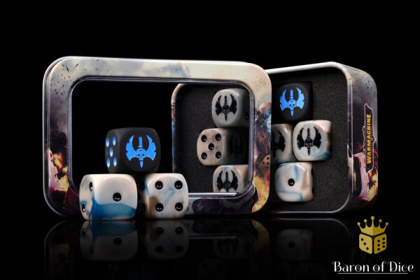 Baron of Dice - Warmachine: Cygnar Gravediggers Official Dice Set