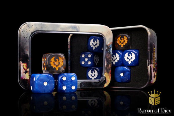 Baron of Dice - Warmachine: Cygnar Storm Legion Official Dice Set