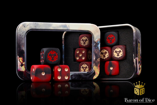 Baron of Dice - Warmachine: Khador, Winter Korps Official Dice Set