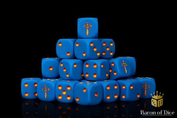 Baron of Dice - Elven Sword 16mm Round Corner Dice (25)