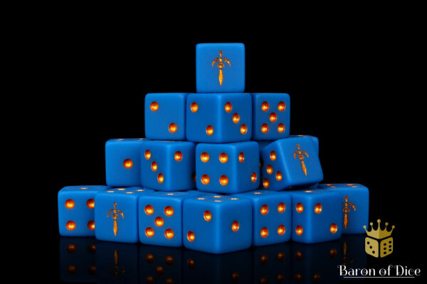 Baron of Dice - Elven Sword 16mm Square Corner Dice (25)