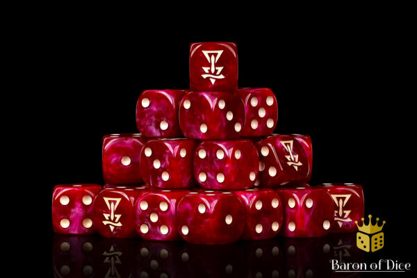 Baron of Dice - Cursed Elves 16mm Round Corner Dice (25)
