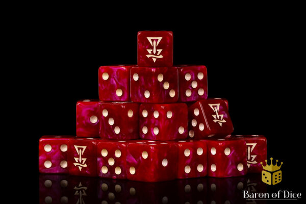 Baron of Dice - Cursed Elves 16mm Square Corner Dice (25)